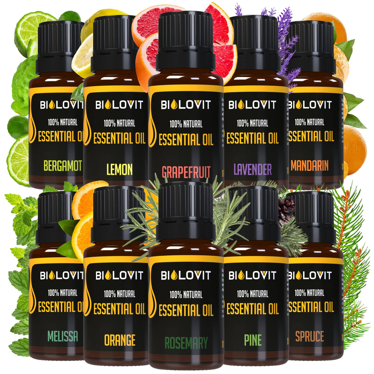 Bilovit Essential Oil Set, 10 Pieces - 10 ml