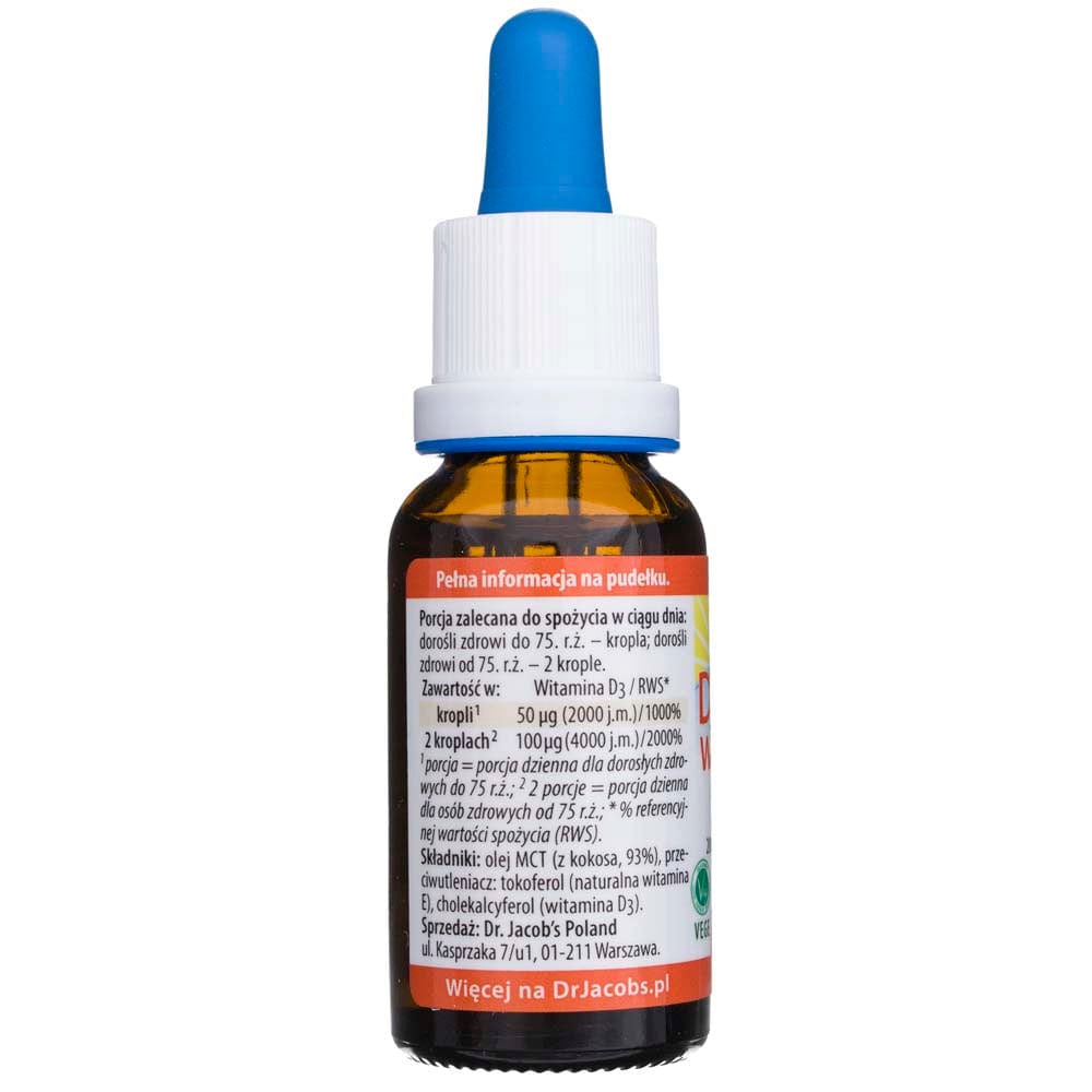 Dr. Jacob's Vitamin D3 FORTE, drops - 20 ml