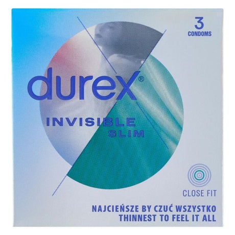 Durex Invisible Close Fit Condoms - 3 Pieces