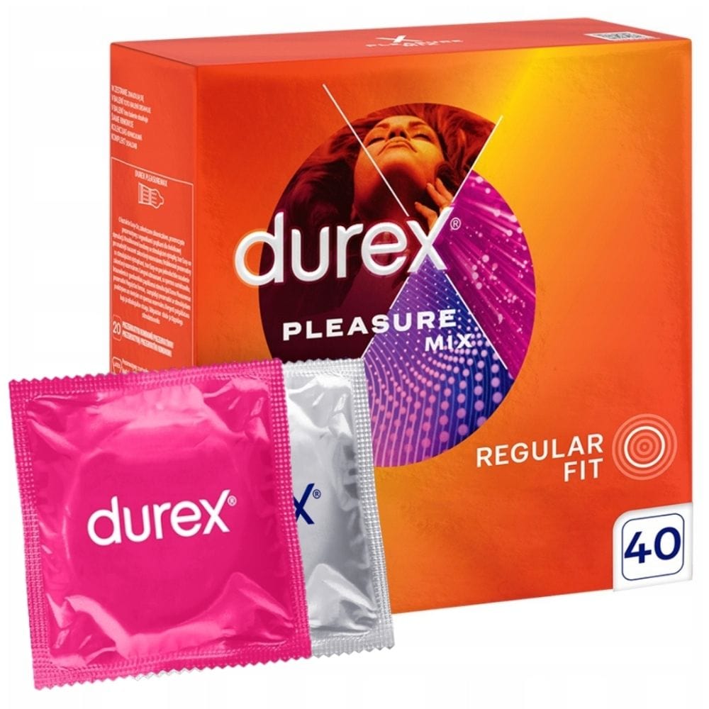 Durex Pleasure Mix Stimulating Condom Pack - 40 Pieces