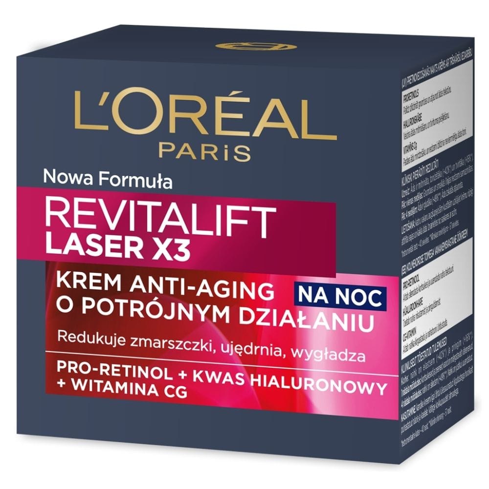 L'Oréal Paris Revitalift Laser x3 Anti-wrinkle Night Cream - 50 ml
