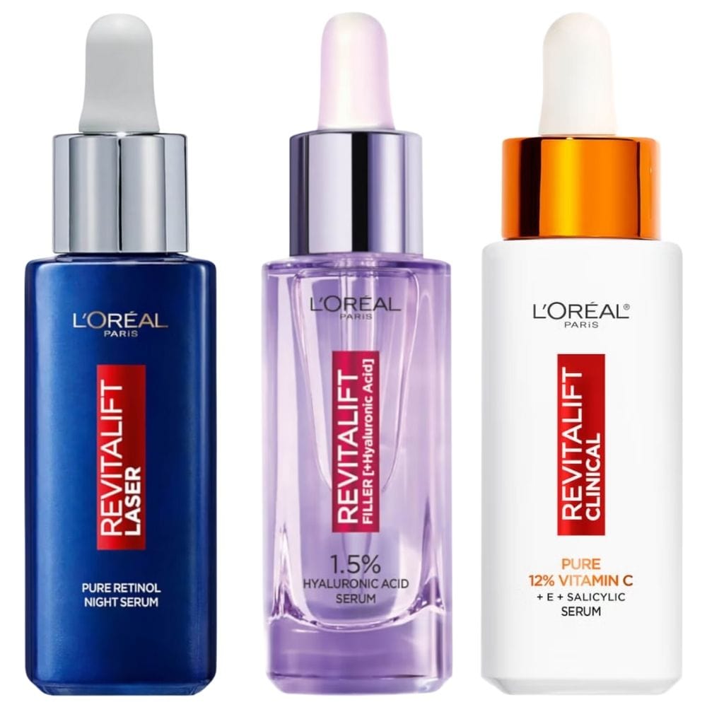 L'Oréal Paris Revitalift Vitamin C + Retinol + Hyaluronic Acid - Serum Set