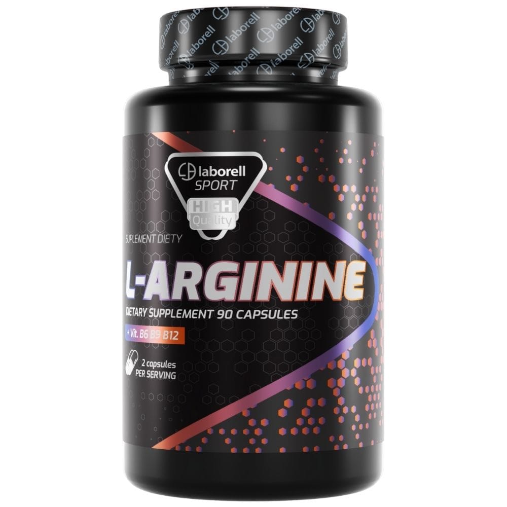 Laborell L-arginine 1200 mg + Vitamins B6, B9, B12 - 90 Capsules