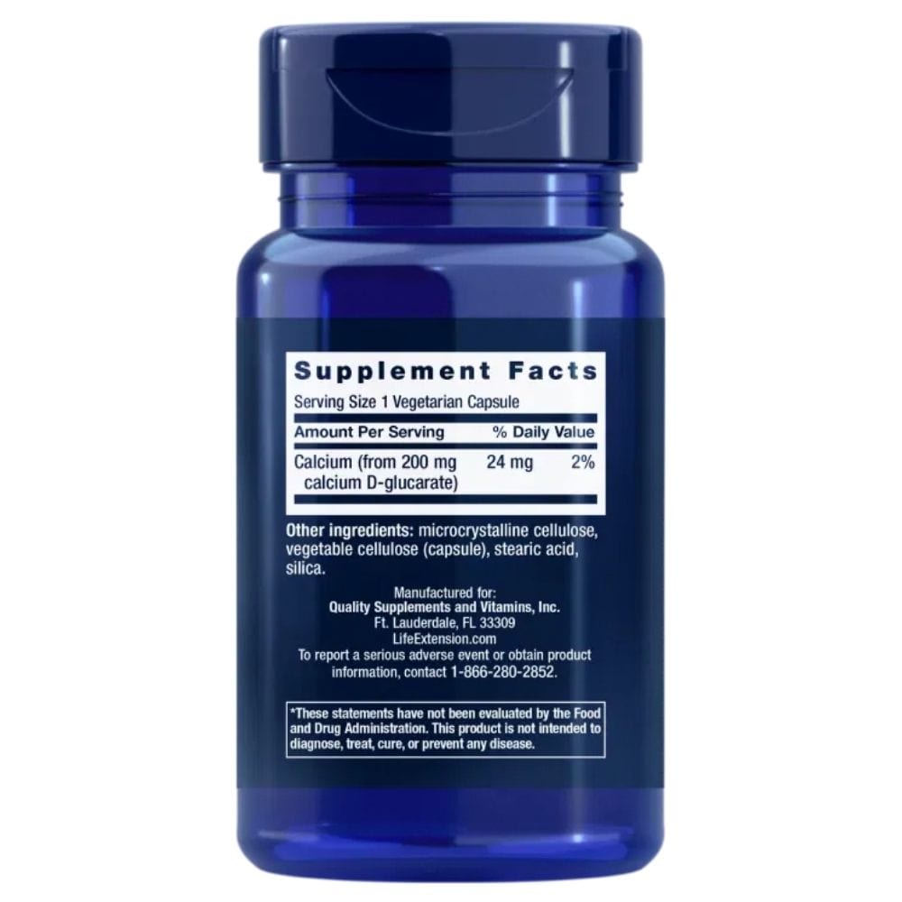 Life Extension Calcium D-Glucarate 200 mg - 60 Capsules