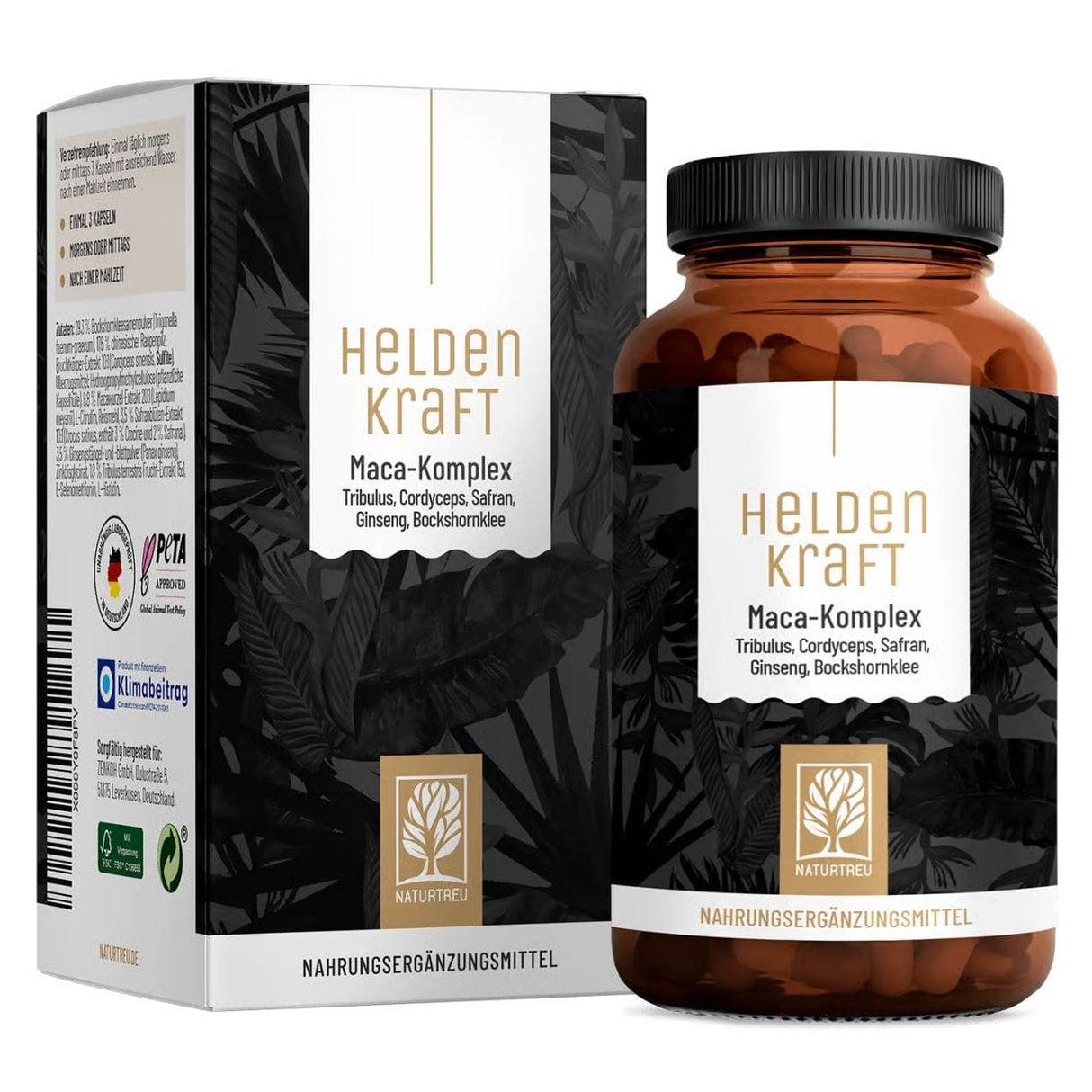 Naturtreu HeldenKraft Maca Complex 20:1 for Men – 90 Capsules
