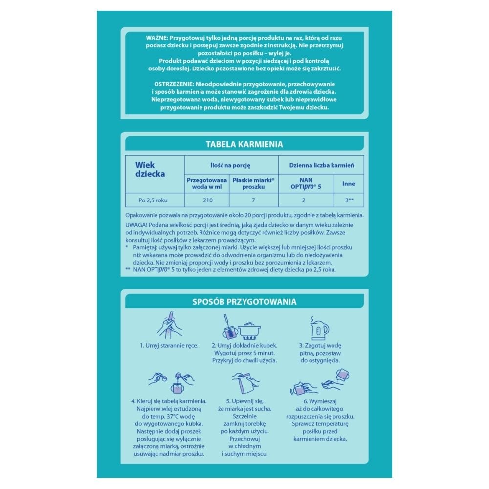 Nestle NAN OPTIpro 5, Milk-Based Product for Infants - 650 g
