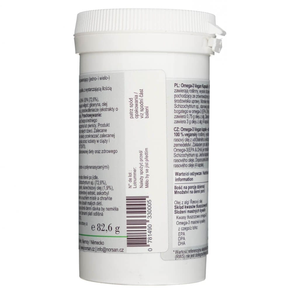 Norsan Omega-3 Vegan - 80 Capsules