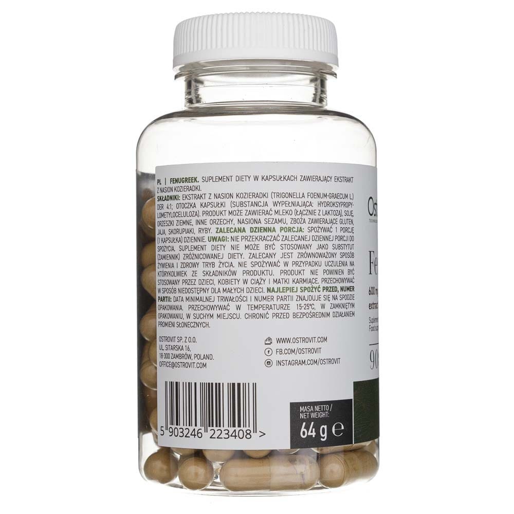 OstroVit Fenugreek VEGE - 90 Capsules