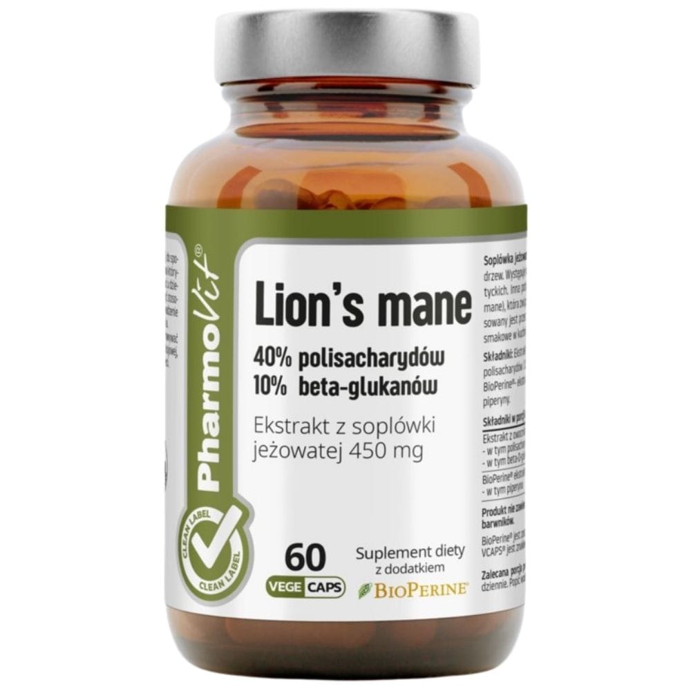 PharmoVit Lion's Mane 450 mg - 60 Capsules