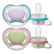 Philips Avent Ultra Air Pacifier, 0-6 Months, Girl - 2 Pieces