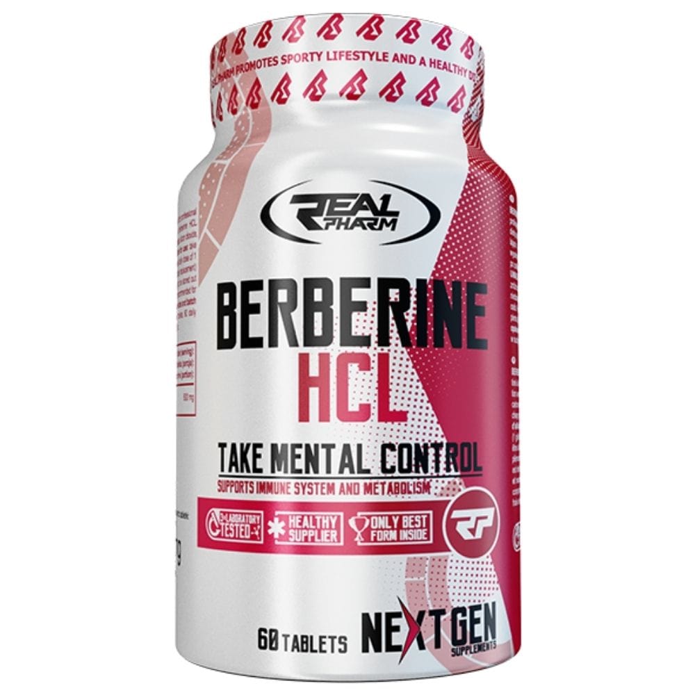 Real Pharm Berberine HCL 500 mg - 60 Tablets