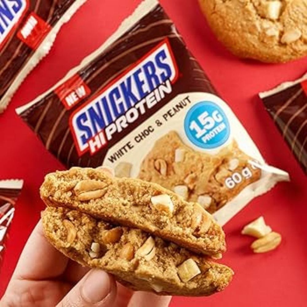 Snickers Hi Protein Cookie, White Chocolate & Peanuts - 60 g