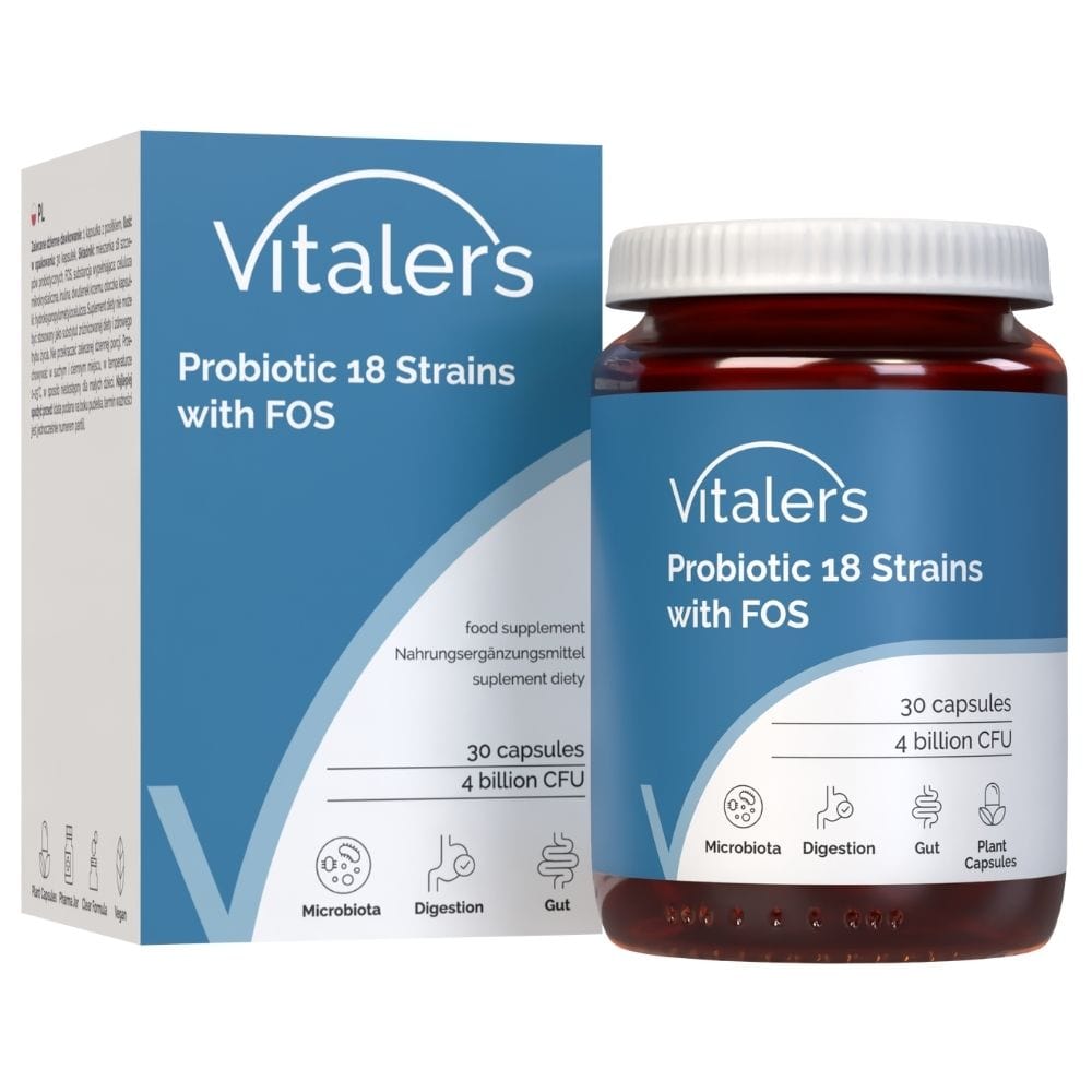 Vitaler's Probiotic 18 Strains with FOS - 30 Capsules