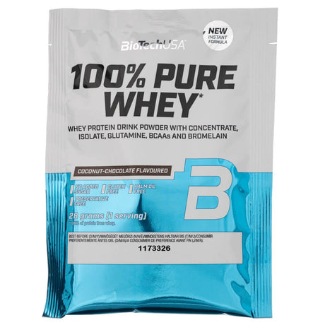 BioTech USA 100% Pure Whey, Chocolate-Coconut Flavoured - 28 g
