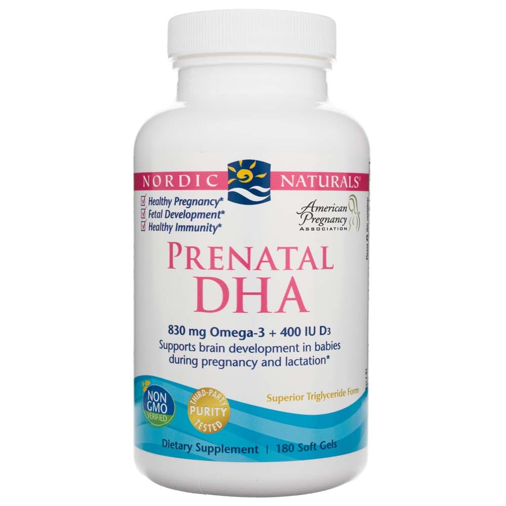 Nordic Naturals Prenatal DHA Unflavored Formula - 180 Softgel