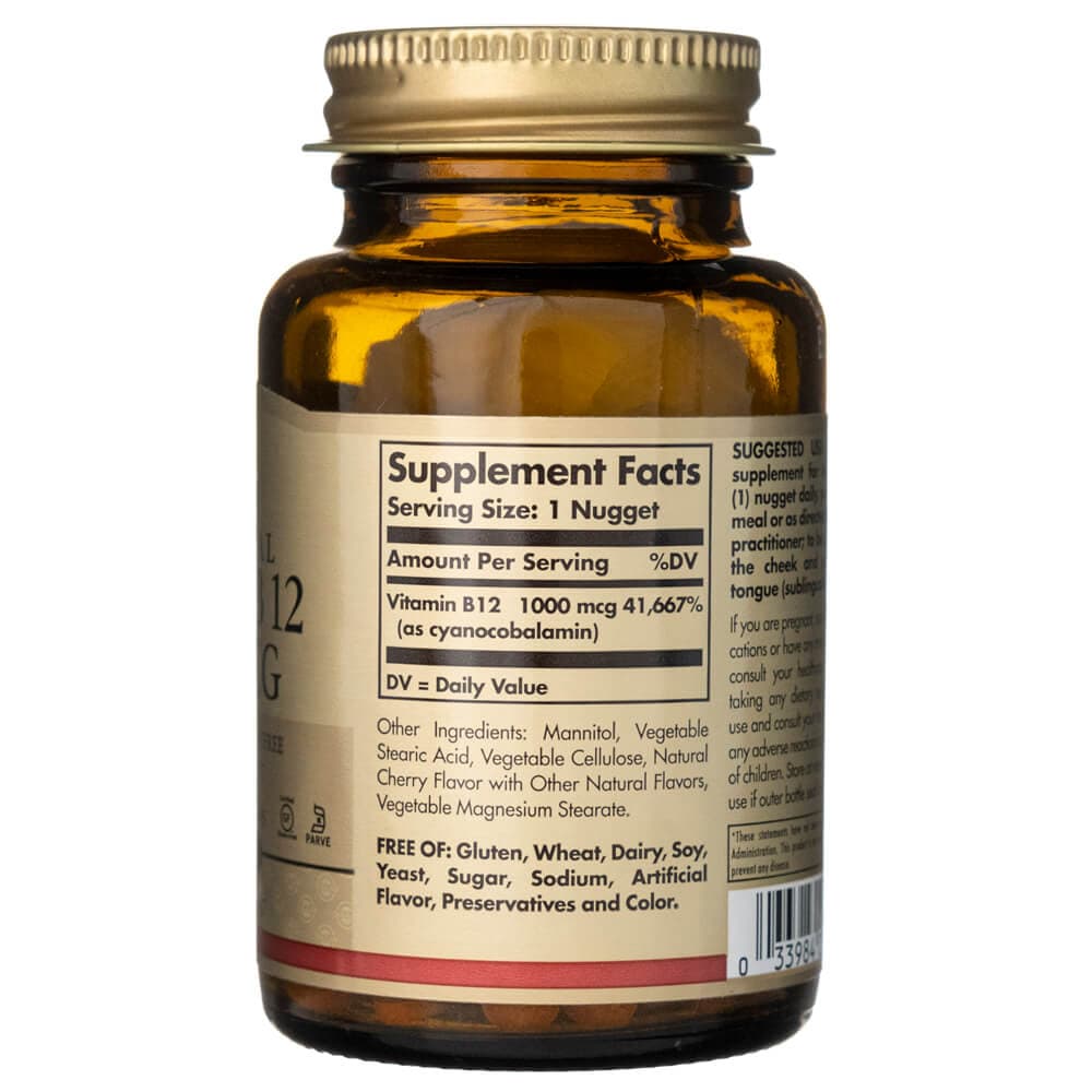 Solgar Vitamin B12 1000 mcg - 250 Tablets