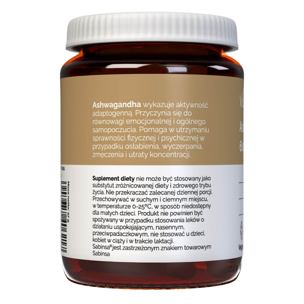 Vitaler's Ashwagandha 9% 600 mg - 60 Capsules