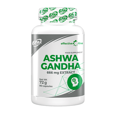 6PAK Ashwagandha 666 mg - 90 Capsules