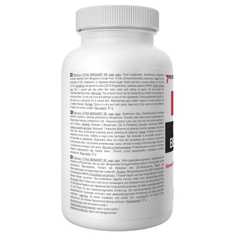 7Nutrition Citrus Bergamot 500 mg - 60 Capsules