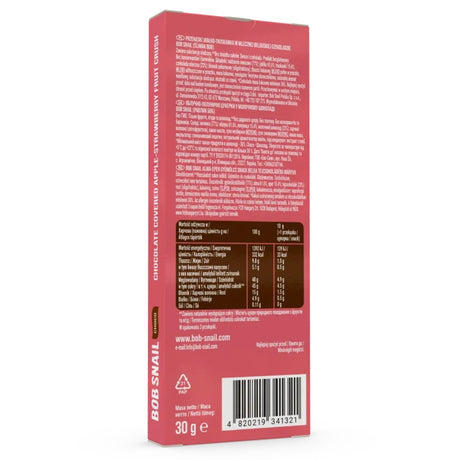 Bob Snail Choco Appel en St RAW Bes Snack in Donkere Chocolade - 30 g