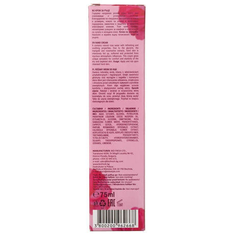 Rose of Bulgaria Handcrème met natuurlijk rozenwater - 75 ml