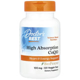 Doctor's Best CoQ10 met hoge absorptie en BioPerine 100 mg - 120 plantaardige capsules