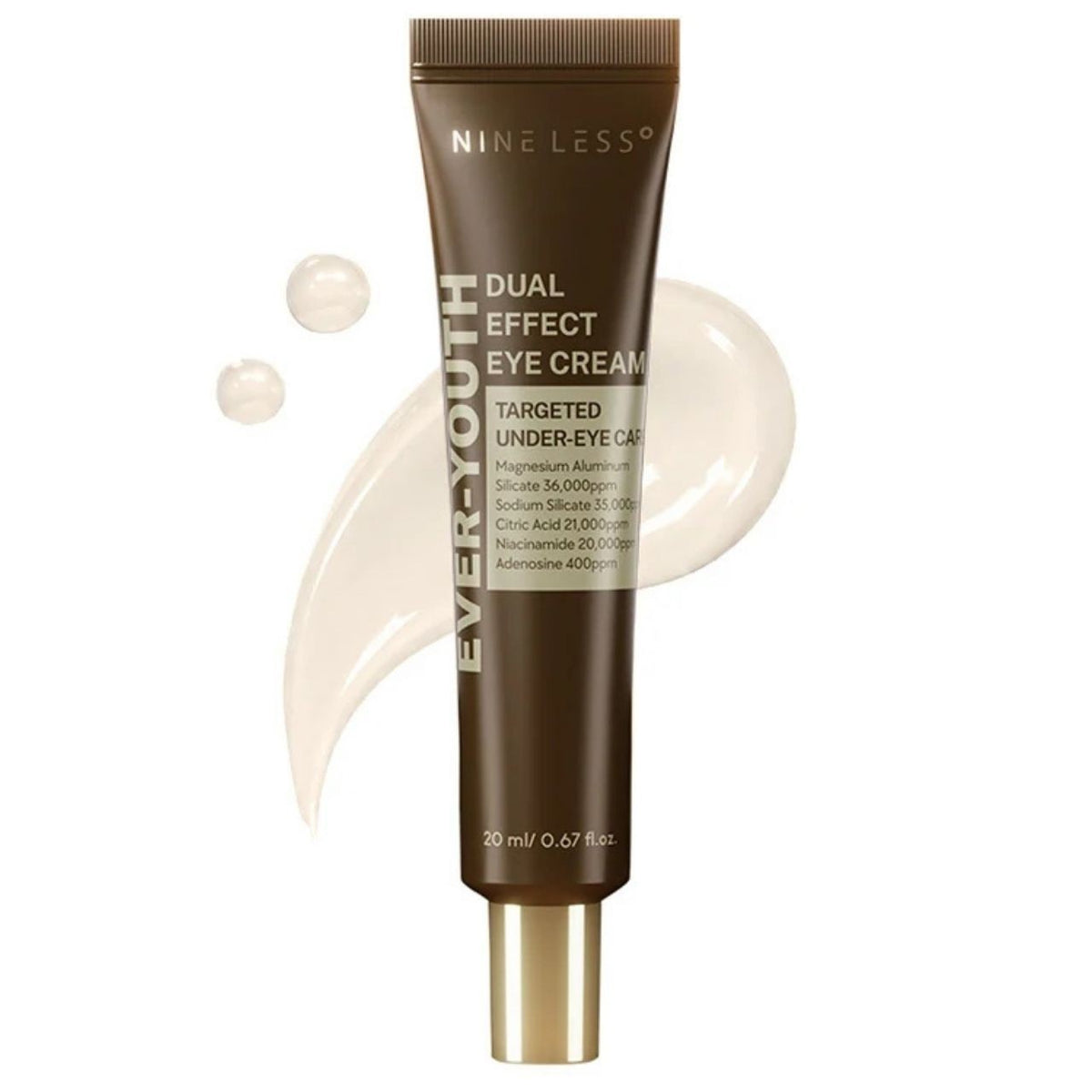 Nine Less Ever-Youth Dual Effect Eye Cream - 20 ml