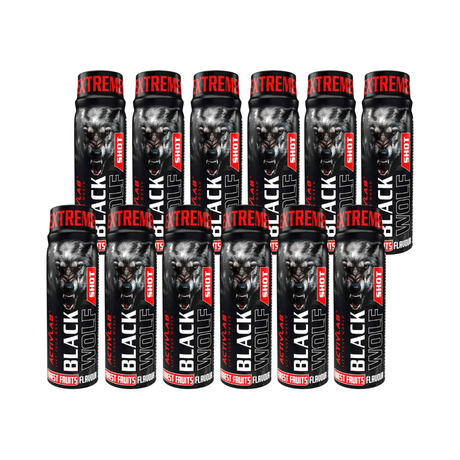 Activlab Black Wolf Pre-Workout Shot, Forest Fruits - 80 ml x 12