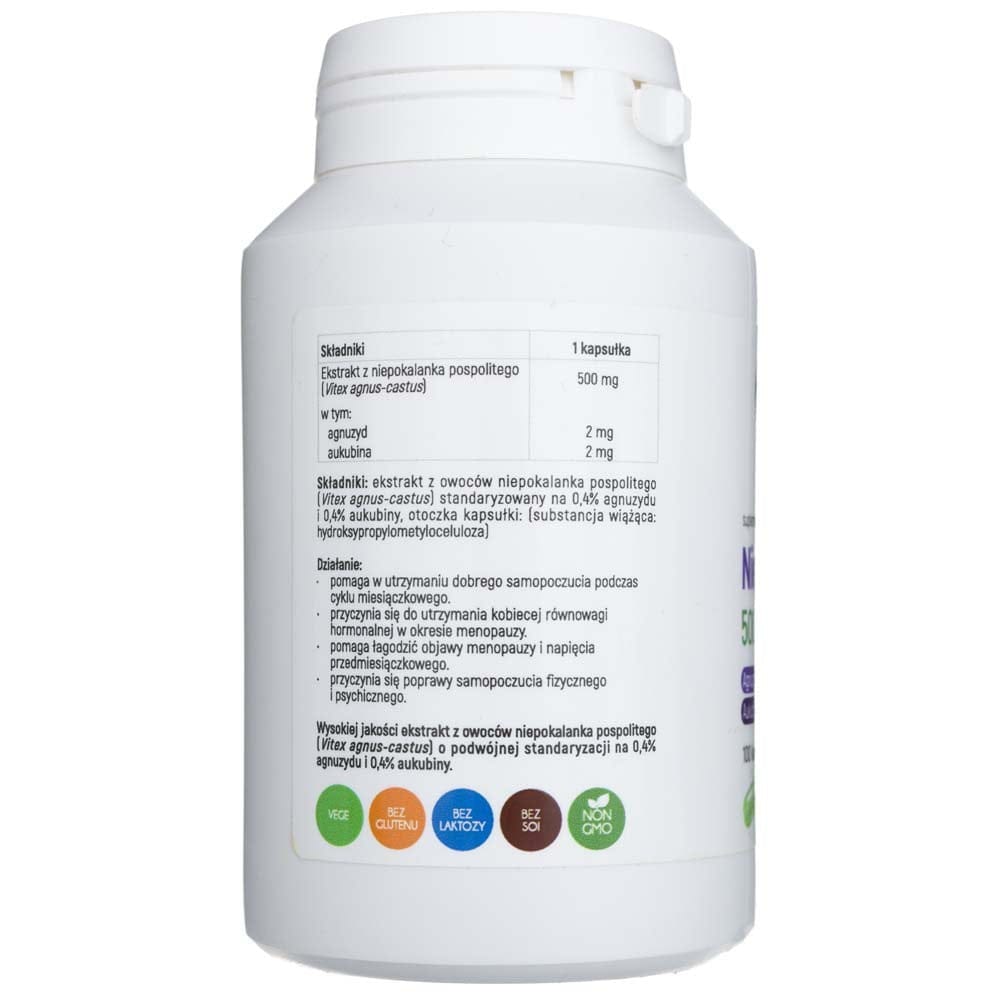 Aliness Chasteberry Vitex (Vitex Agnus-Castus) 500 mg – 100 Capsules