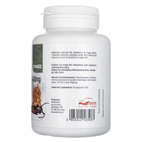 Aliness Cordyceps 400 mg - 90 Capsules