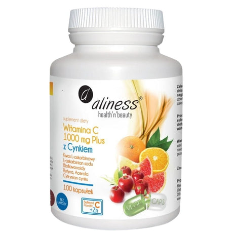 Aliness Vitamin C 1000 mg Plus with Zinc - 100 Capsules