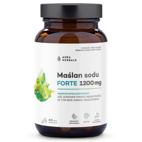 Aura Herbals Sodium Butyrate FORTE 600 mg - 60 Capsules