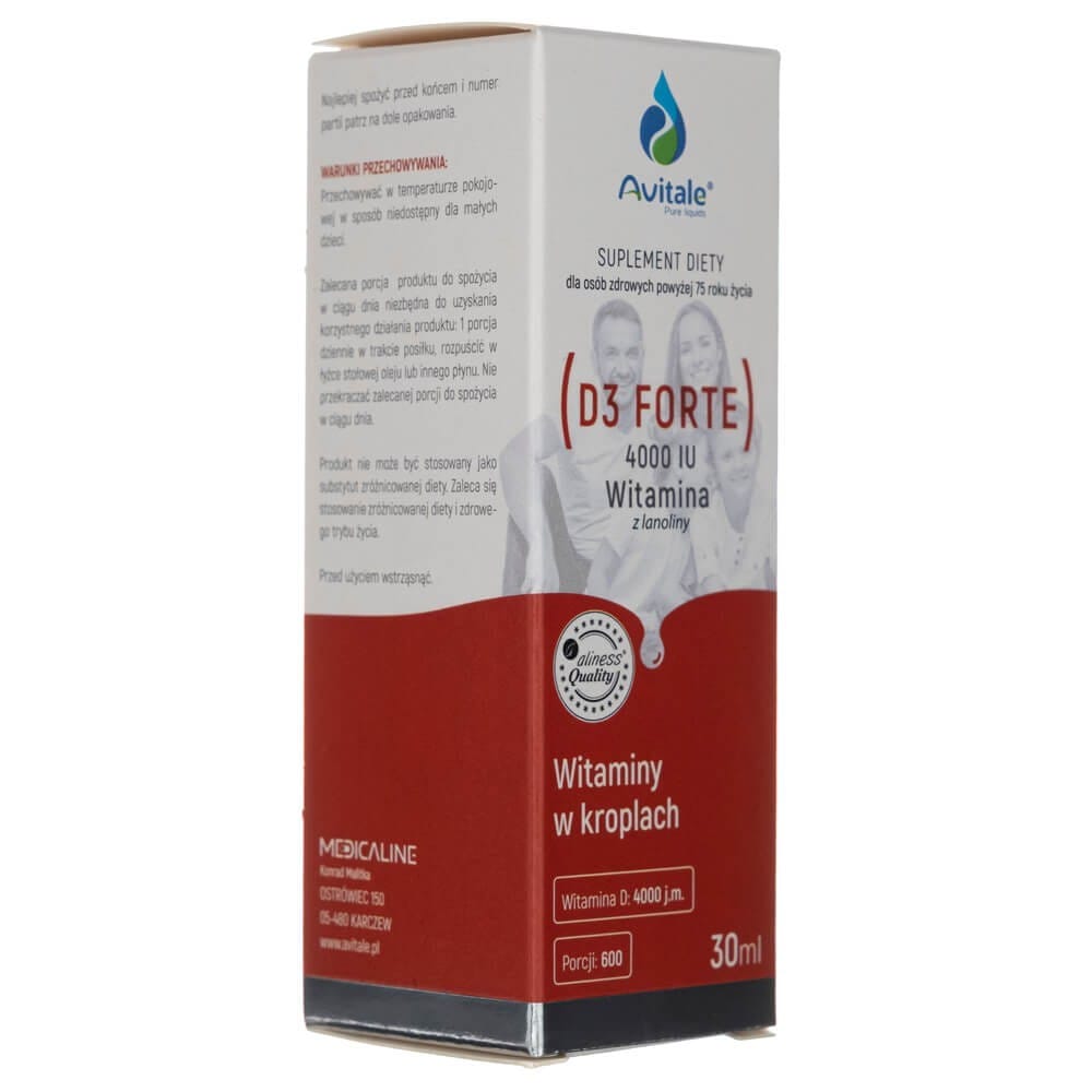 Avitale Vitamin D3 Forte 4000 IU - 30 ml