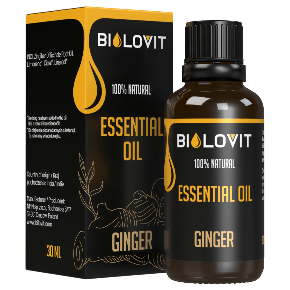 Bilovit Ginger Essential Oil - 30 ml