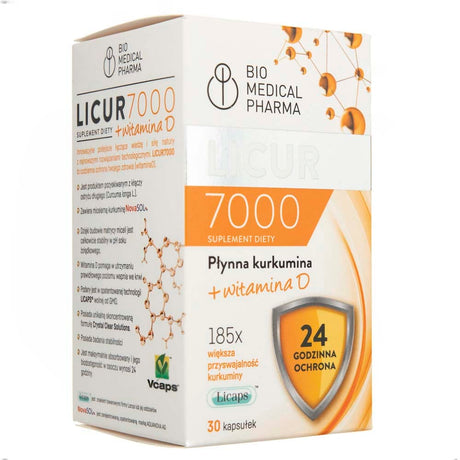 Bio Medical Pharma Licur 7000 with Vitamin D3 - 30 Capsules