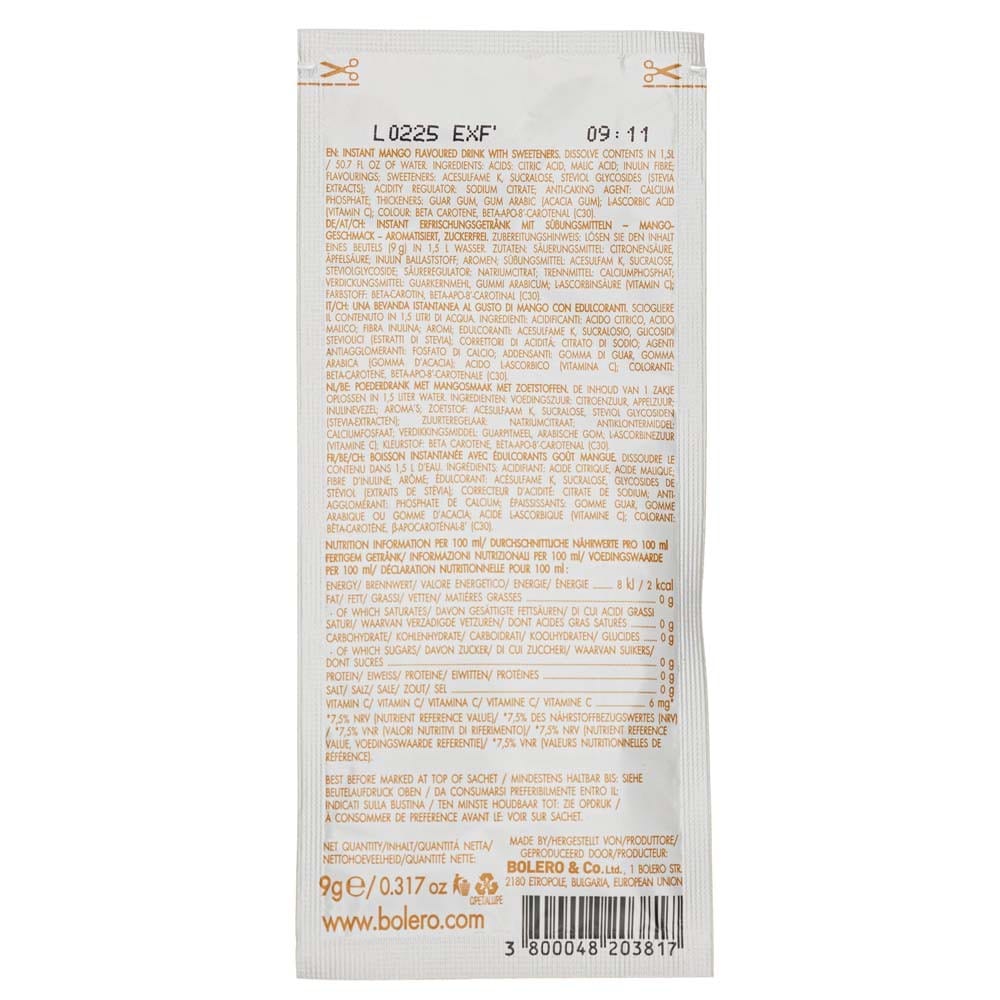 Bolero Instant Drink with Mango - 12 Sachets