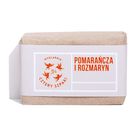 Cztery Szpaki Natural Orange and Rosemary Soap - 110 g