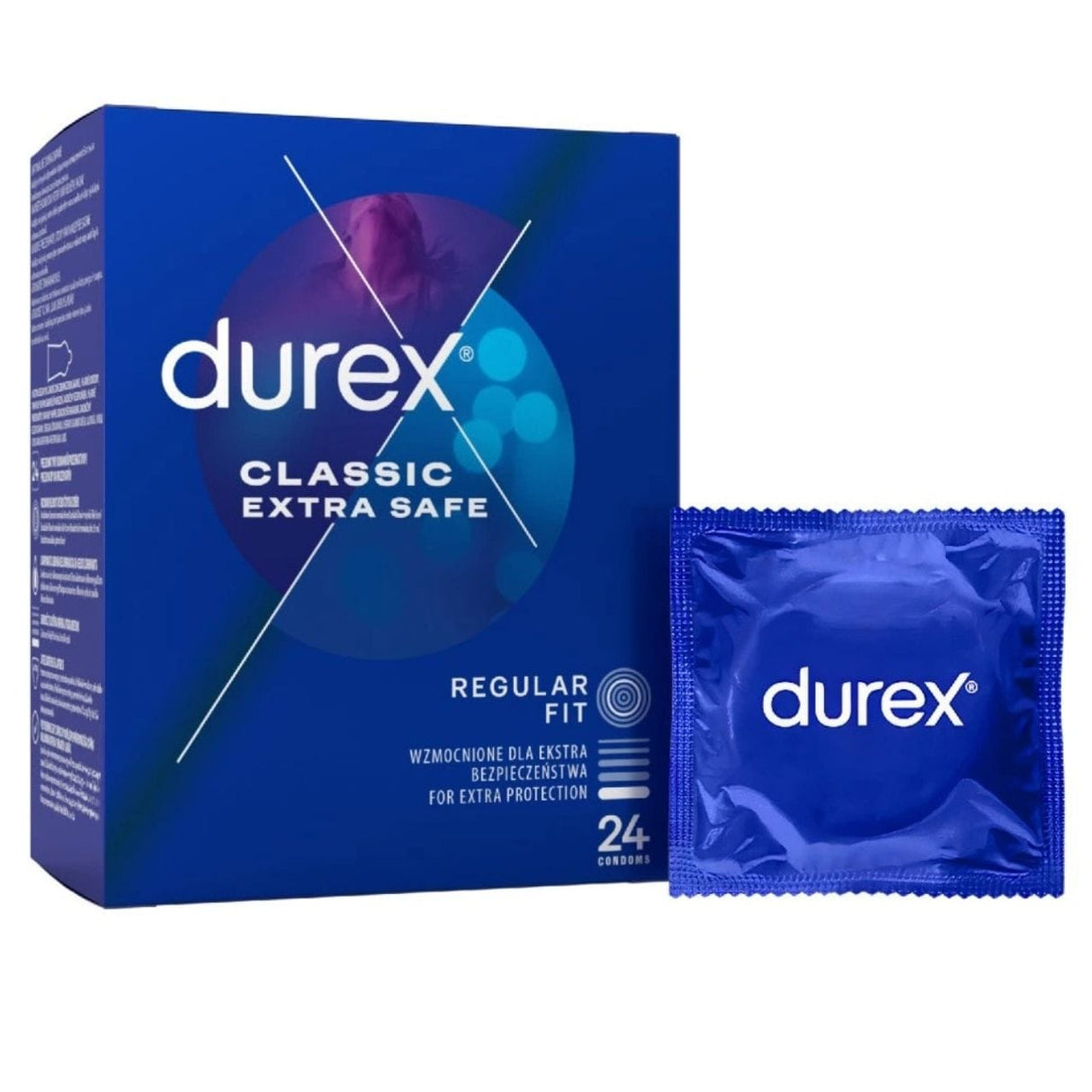 Durex Extra Safe Thicker Condoms - 24 pieces