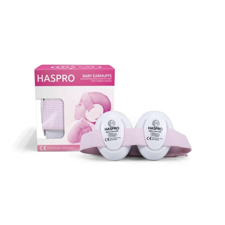 Haspro Baby Earmuffs for Children and Babies - Pink