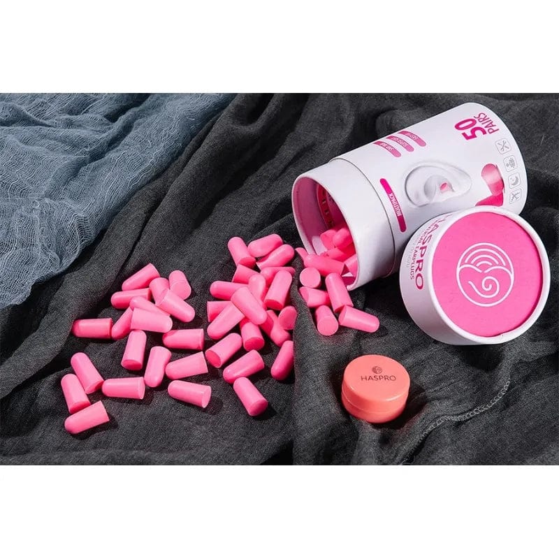 Haspro Tube50 Earplugs Pink - 50 pairs