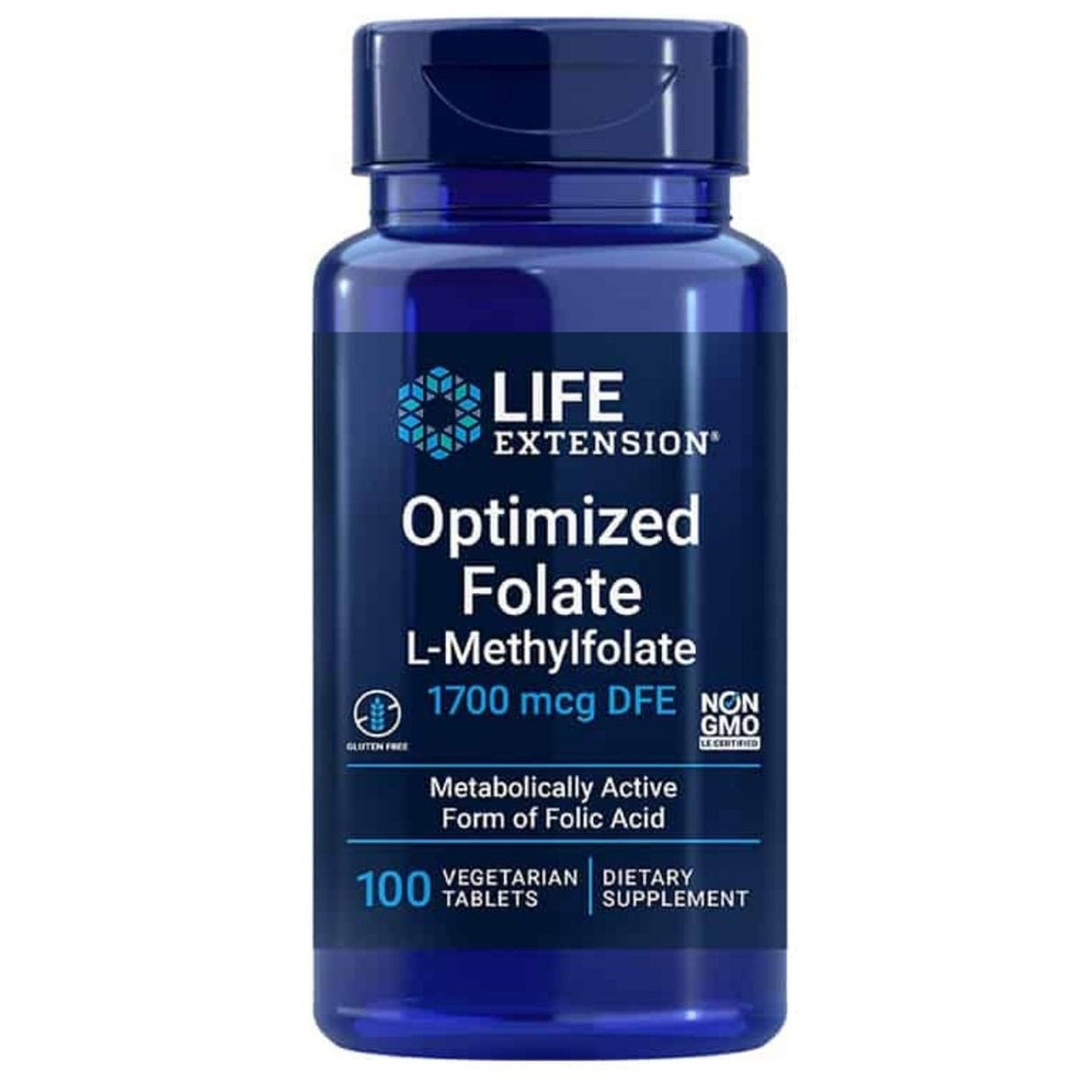 Life Extension Enhanced Optimized Folate 1700 mcg - 100 Tablets
