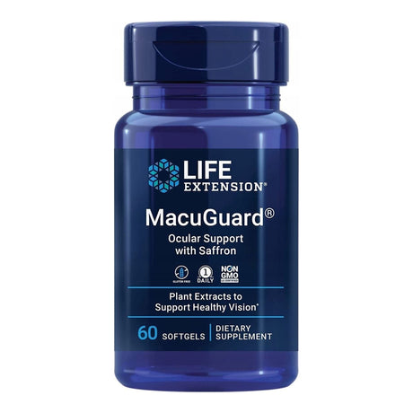Life Extension MacuGuard® Ocular Support with Saffron - 60 Softgels