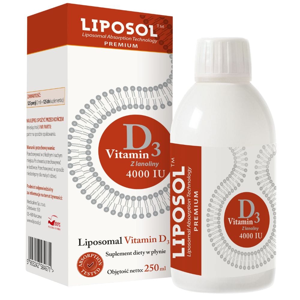 Liposol Liposomal Vitamin D3 4000 IU - 250 ml