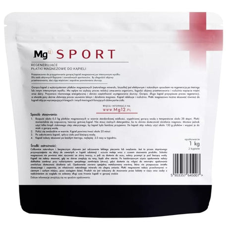 Mg12 SPORT Magnesium Bath Flakes - 1 kg