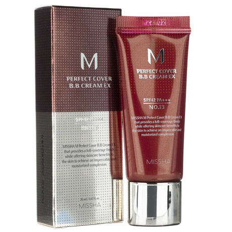 Missha M Perfect Cover B.B Cream SPF 42 PA+++ NO.13 Bright Beige - 20 ml