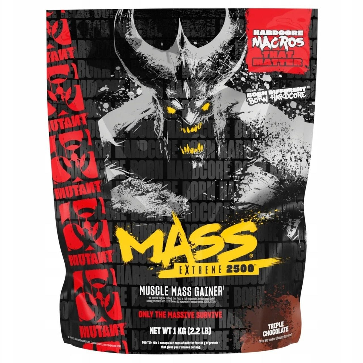 Mutant Mass Gainer, Triple Chocolate - 6800 g