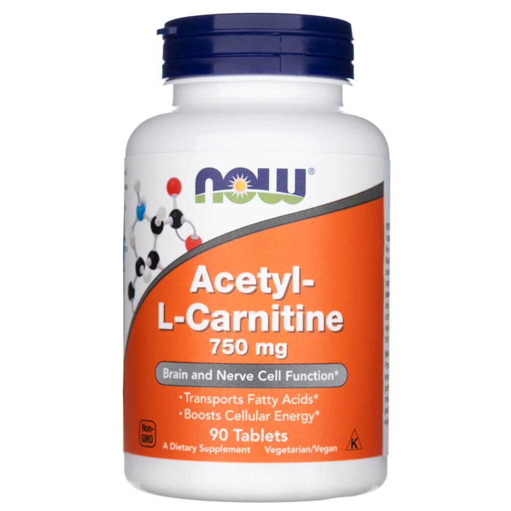 Now Foods Acetyl-L-Carnitine 750 mg - 90 Tablets