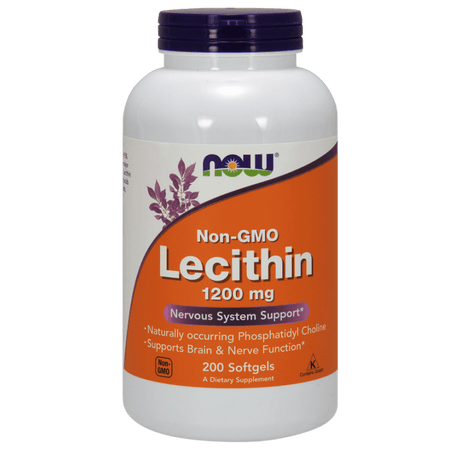 Now Foods Lecithin Non-GMO 1200 mg - 200 Softgels