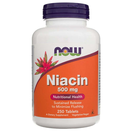 Now Foods Niacin 500 mg - 250 Tablets