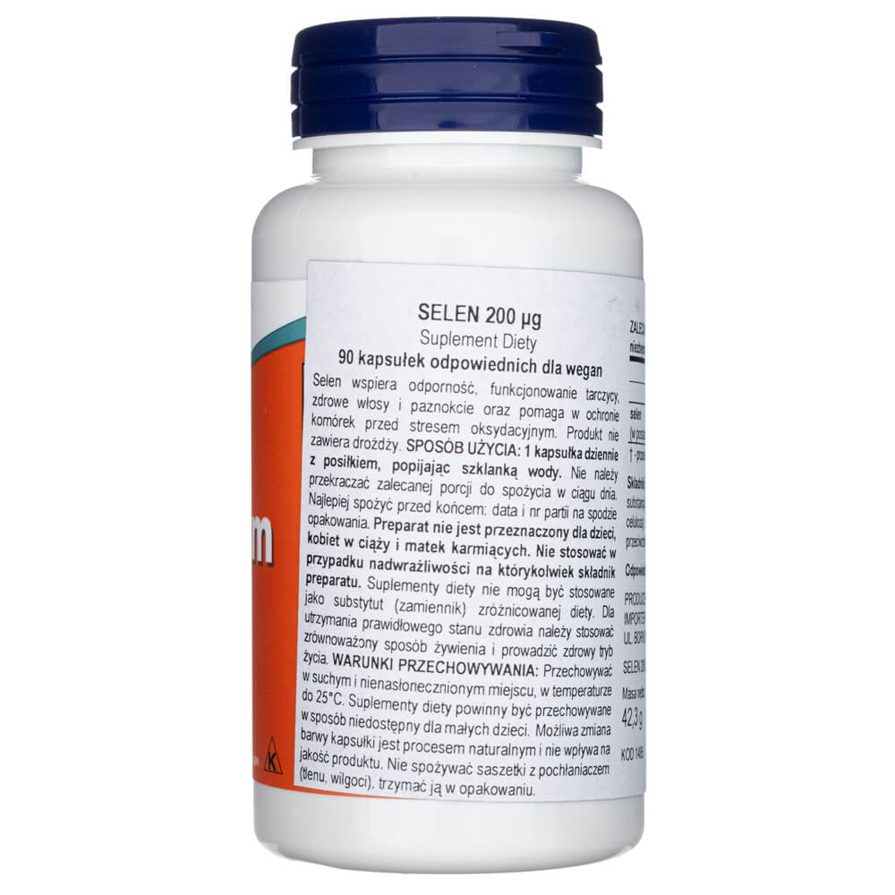 Now Foods Selenium 200 mcg - 90 Veg Capsules